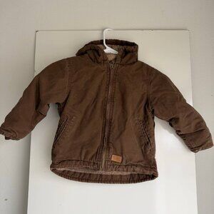 Schmidt Workwear Boys 4T Hooded Brown Jacket Coat